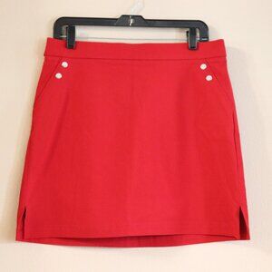 New Rafaella Comfort Red Skort Size M